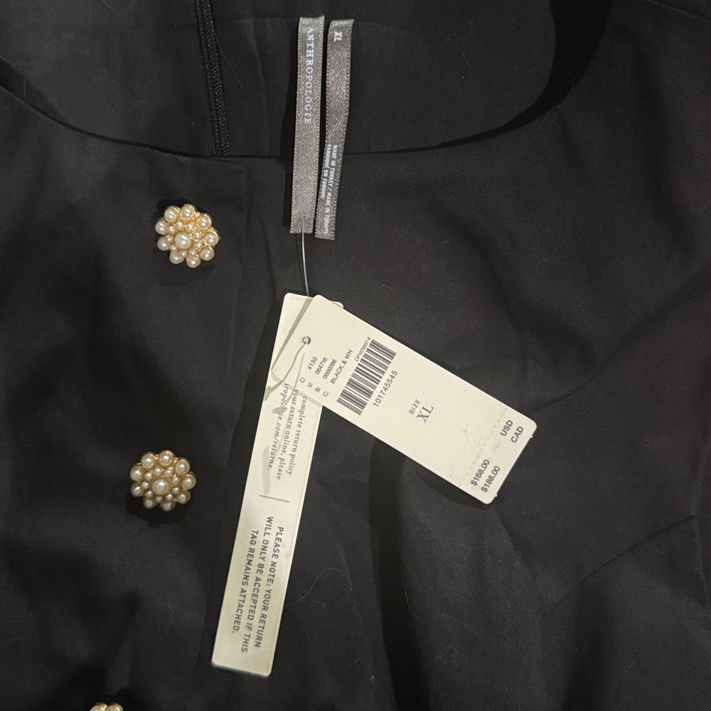 NWT Anthropologie Sleeveless Boat Neck Babydoll Mini Dress - Picture 11 of 11